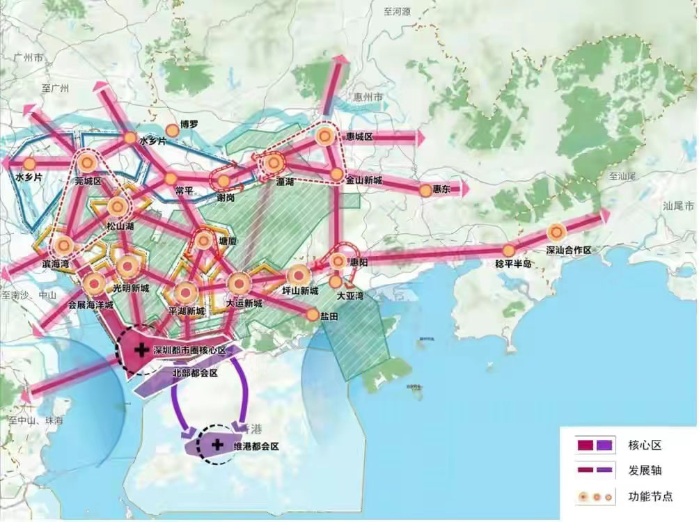 大调整！深圳都市圈范围缩小、含金量升级，9个轨道主枢纽惠州占2个